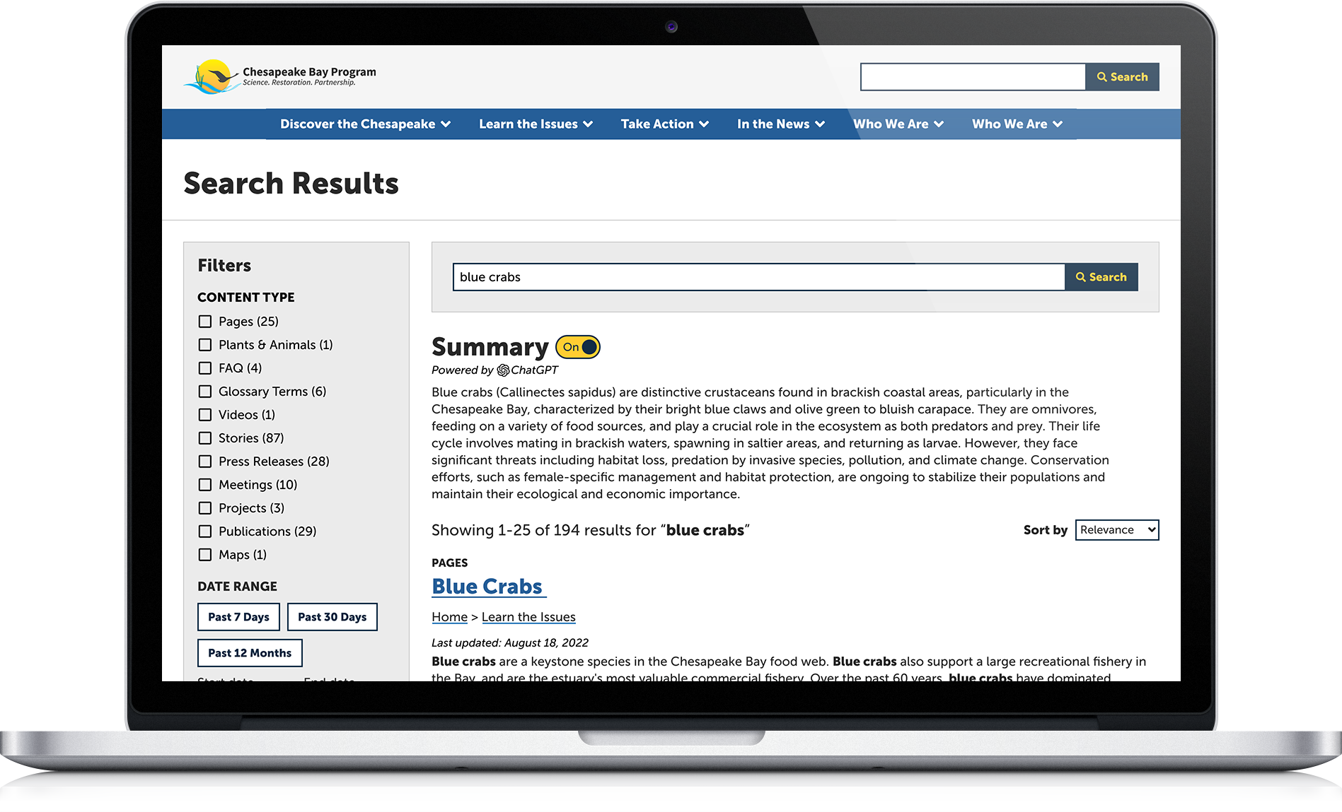 Site Search Mockup
